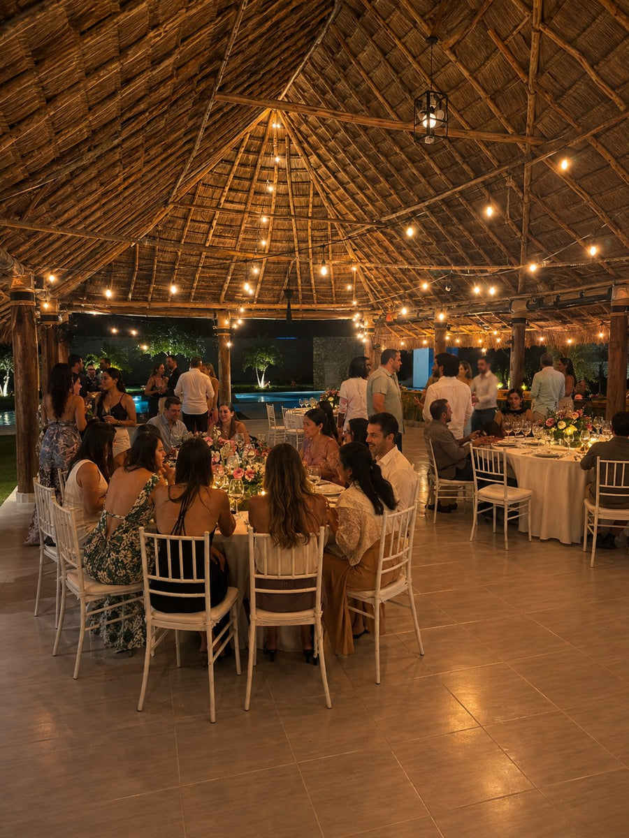 Espacio preparado para un evento